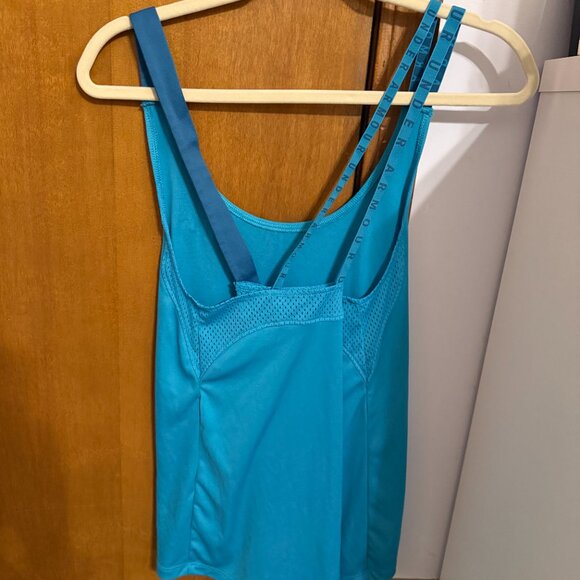 Under Armour Women's HeatGear Racer Tank Dark Blue - Picture 2 of 5